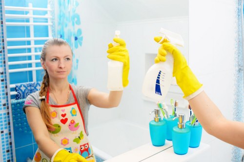 Carpet cleaners preparing a safe cleaning setup in Richmond upon Thames
