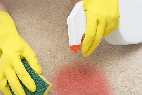 Professional hard floor cleaning in a Richmond upon Thames property entrance