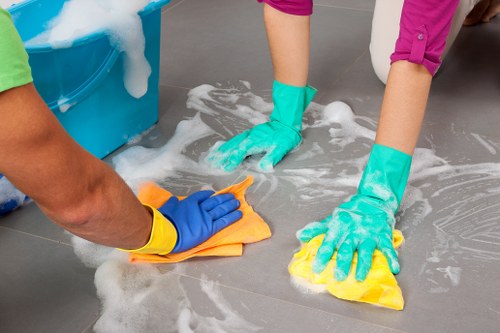 Deep upholstery cleaning for a sofa with stains