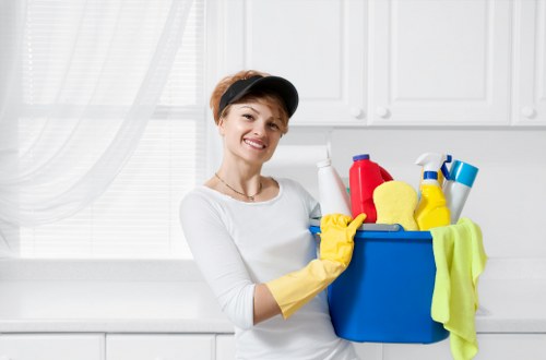 Deep cleaning tools and supplies used by cleaners in Richmond upon Thames