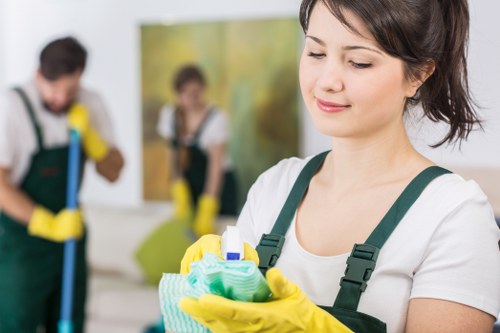 Professional carpet cleaner in Richmonduponthames removing deep dirt from a home carpet