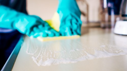 Professional carpet cleaners in Richmond upon Thames working on a clean residential carpet